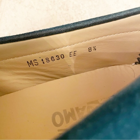 Salvatore Ferragamo Teal Turquoise Green Blue Loafers - Picture 4 of 12